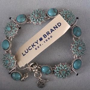 NWT Lucky Brand Bracelet w/Semi Precious Accents.